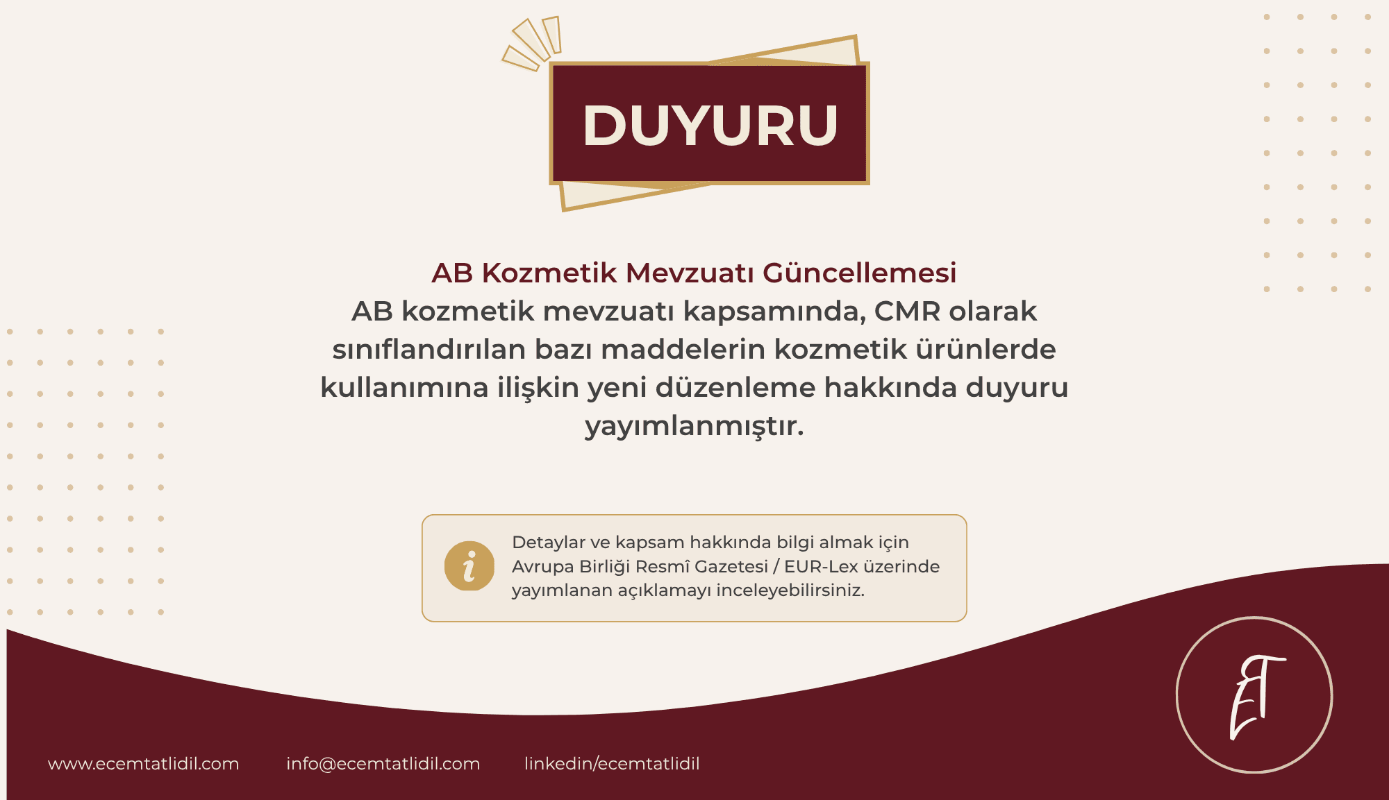 AB Kozmetik Mevzuatı Güncellemesi: CMR Maddelere İlişkin Yeni Düzenleme